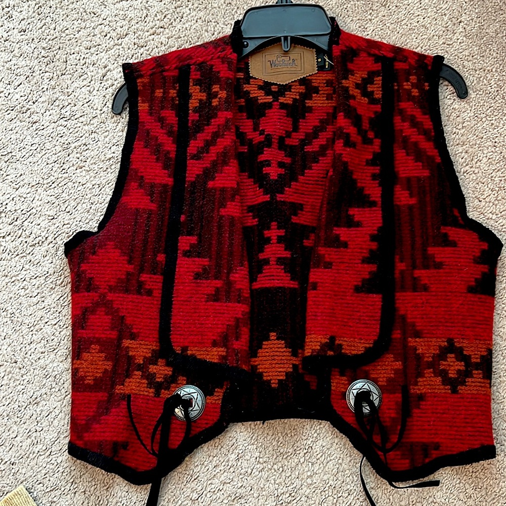 Vintage Woolrich Southwestern Tribal Aztec vest